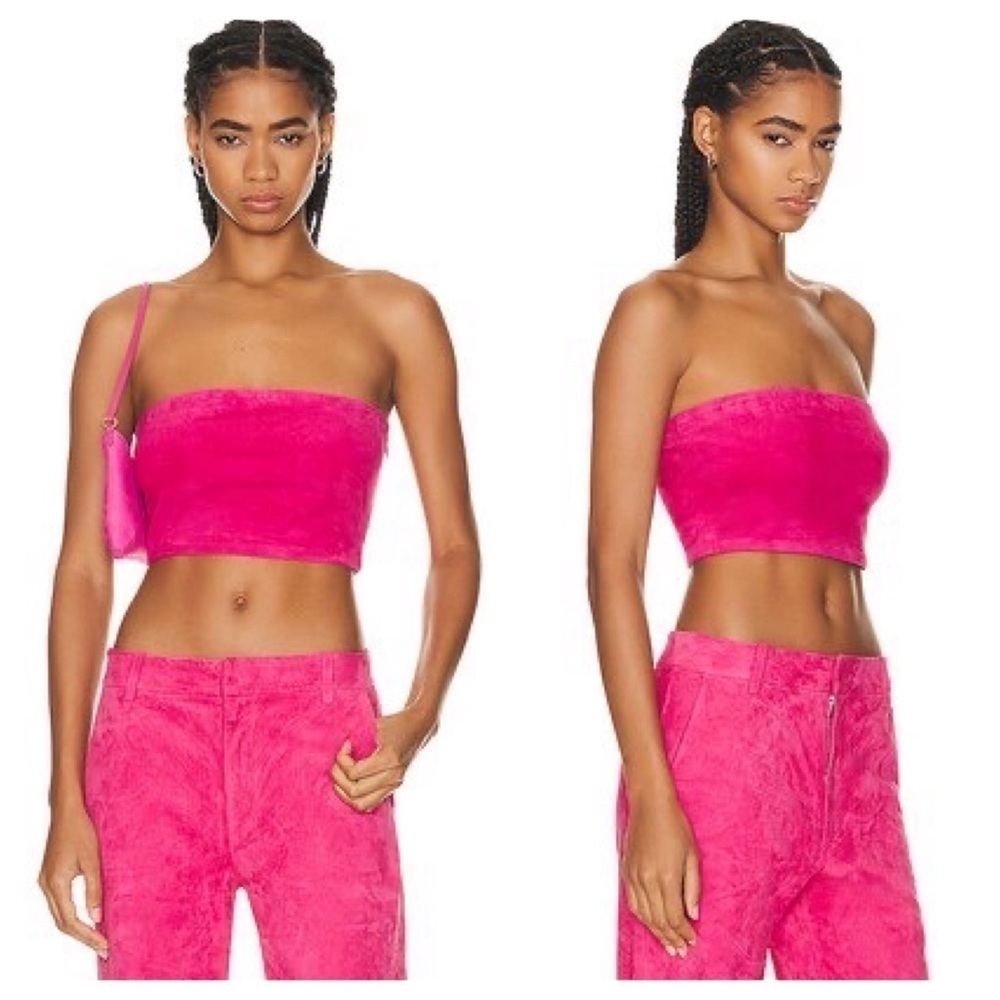 New! SPRWMN Suede Micro Tube Top in Pink 🩷 Small NWT! - Picture 3 of 16